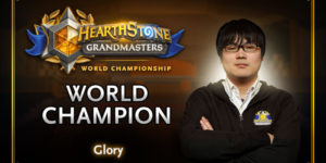 『ハースストーン』グランドマスターズ世界大会にて日本のglory選手が優勝。日本人初のワールドチャンピオンに