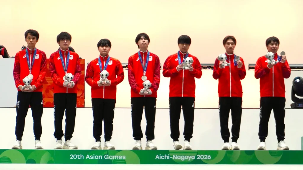 アジア競技大会、Identity V 第五人格、日本代表、粟田勇斗選手、上仲真生選手、上村匡優選手、大山流陽選手、神谷凌選手、小沼真澄選手、前田健太朗選手が出場、準優勝。